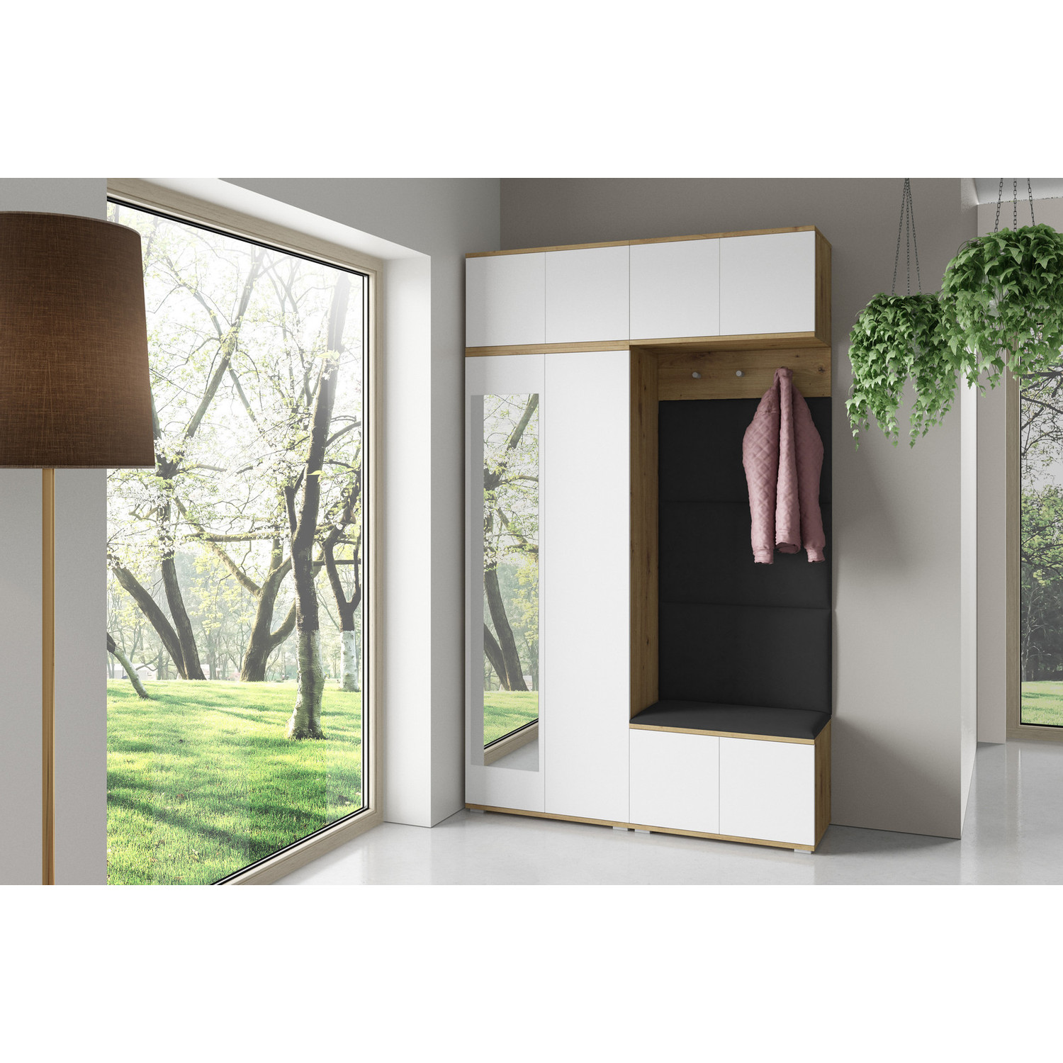 Předsíňová stěna SEVILLA III Černá