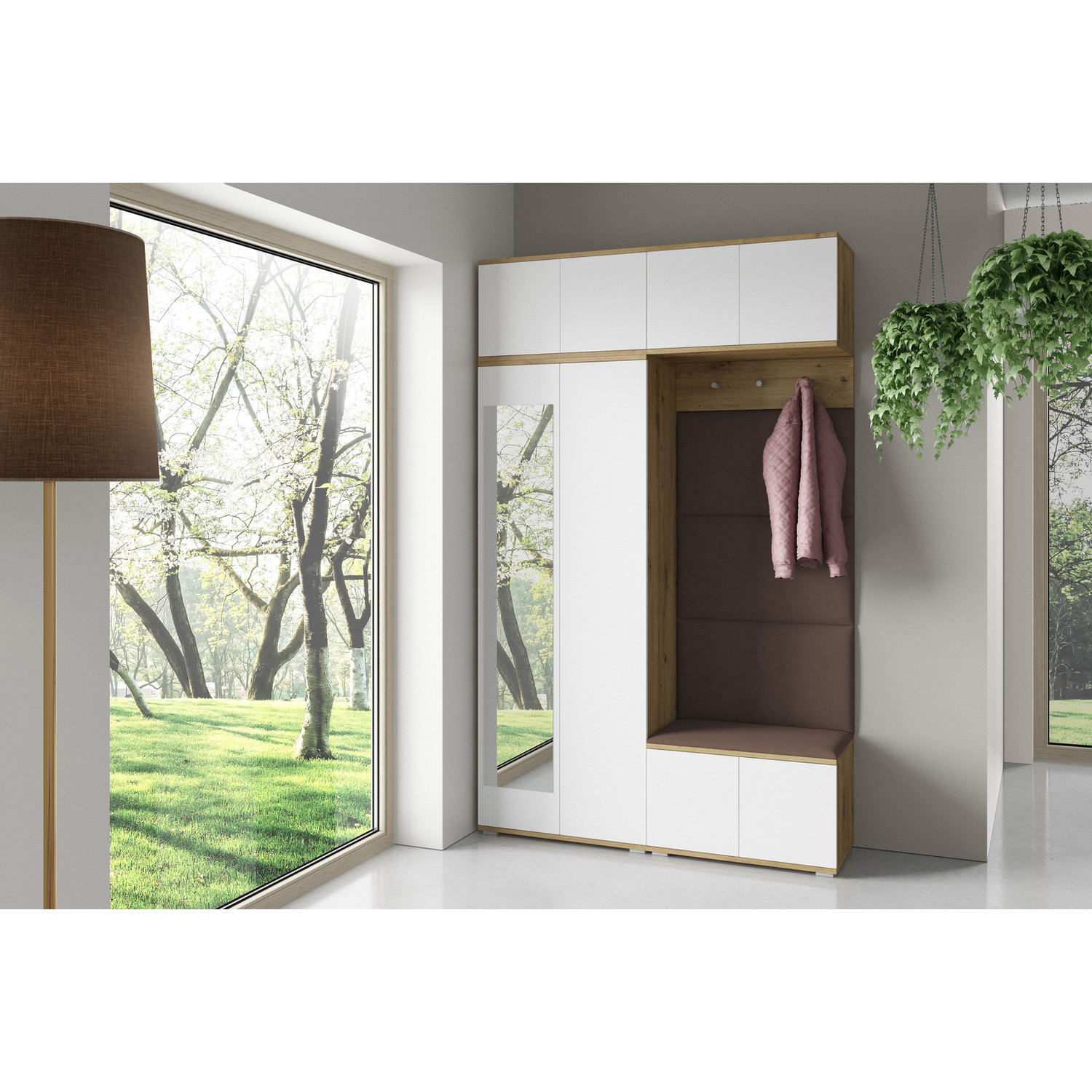 Předsíňová stěna SEVILLA III Hnědá IV