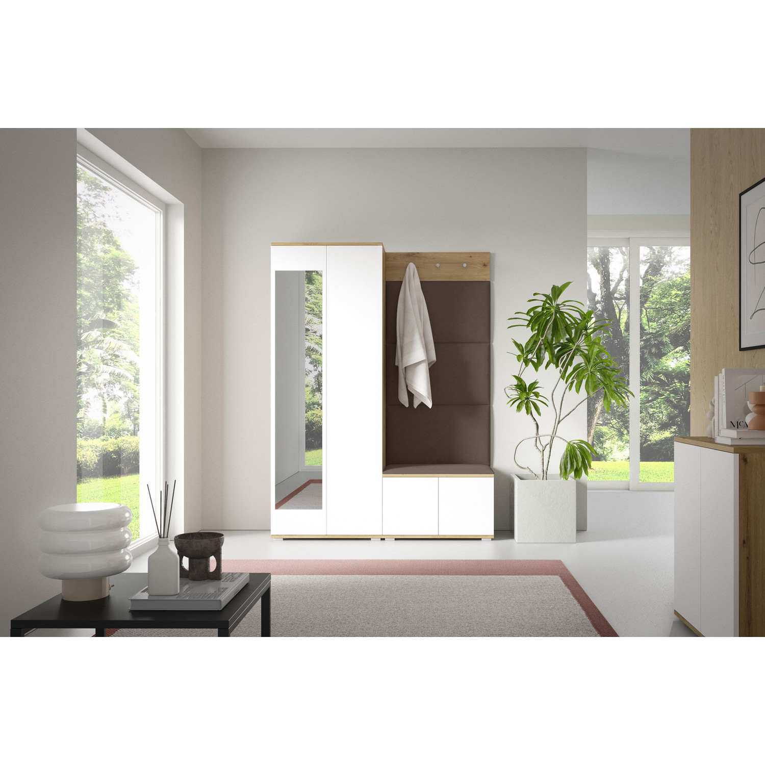 Předsíňová stěna SEVILLA I Hnědá IV