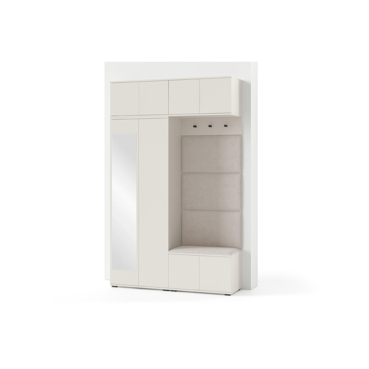 Předsíňová stěna BIANCO I Bez zrcadla Tmavě zelená