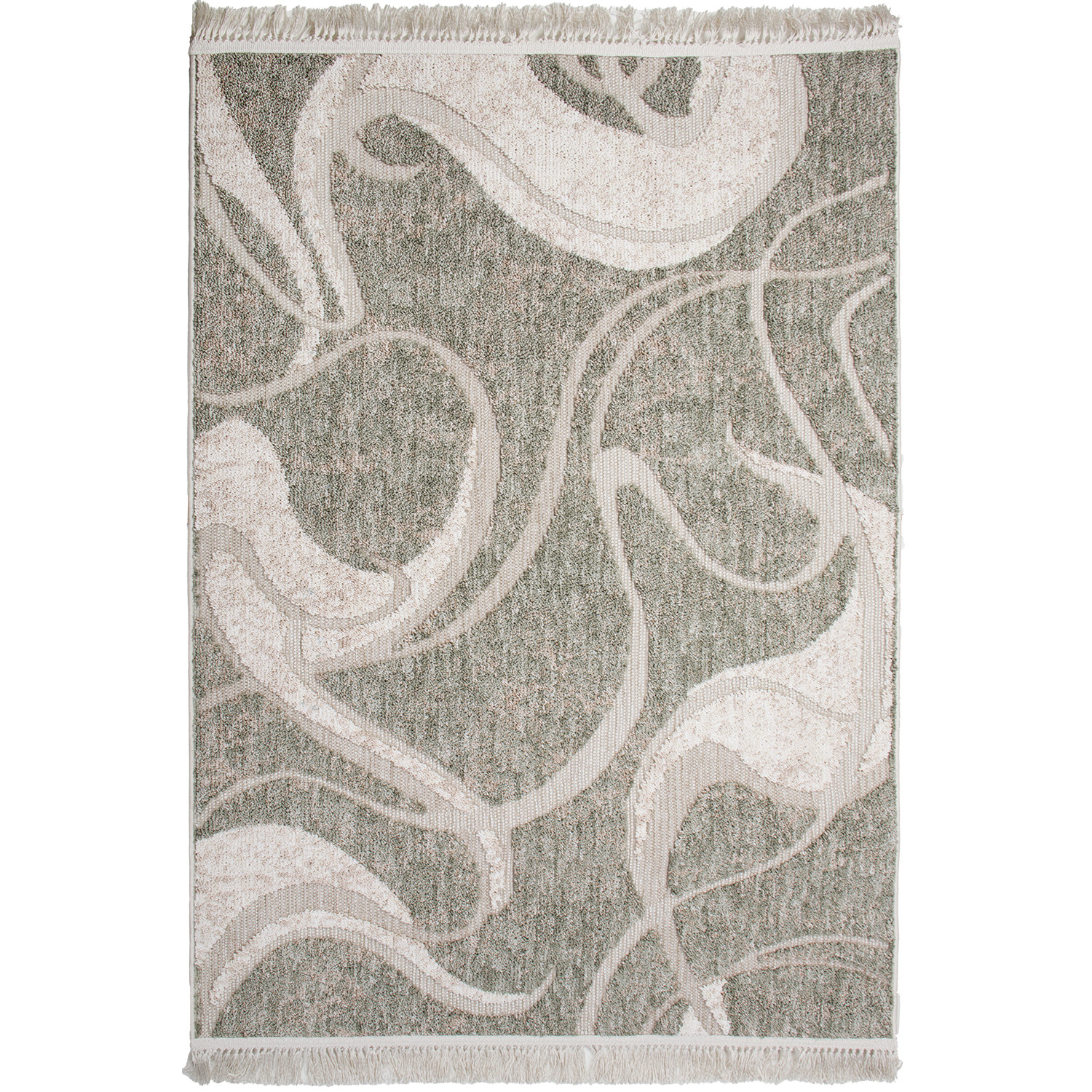 Koberec BENITA 504 zelená-krémová - 160x230 cm