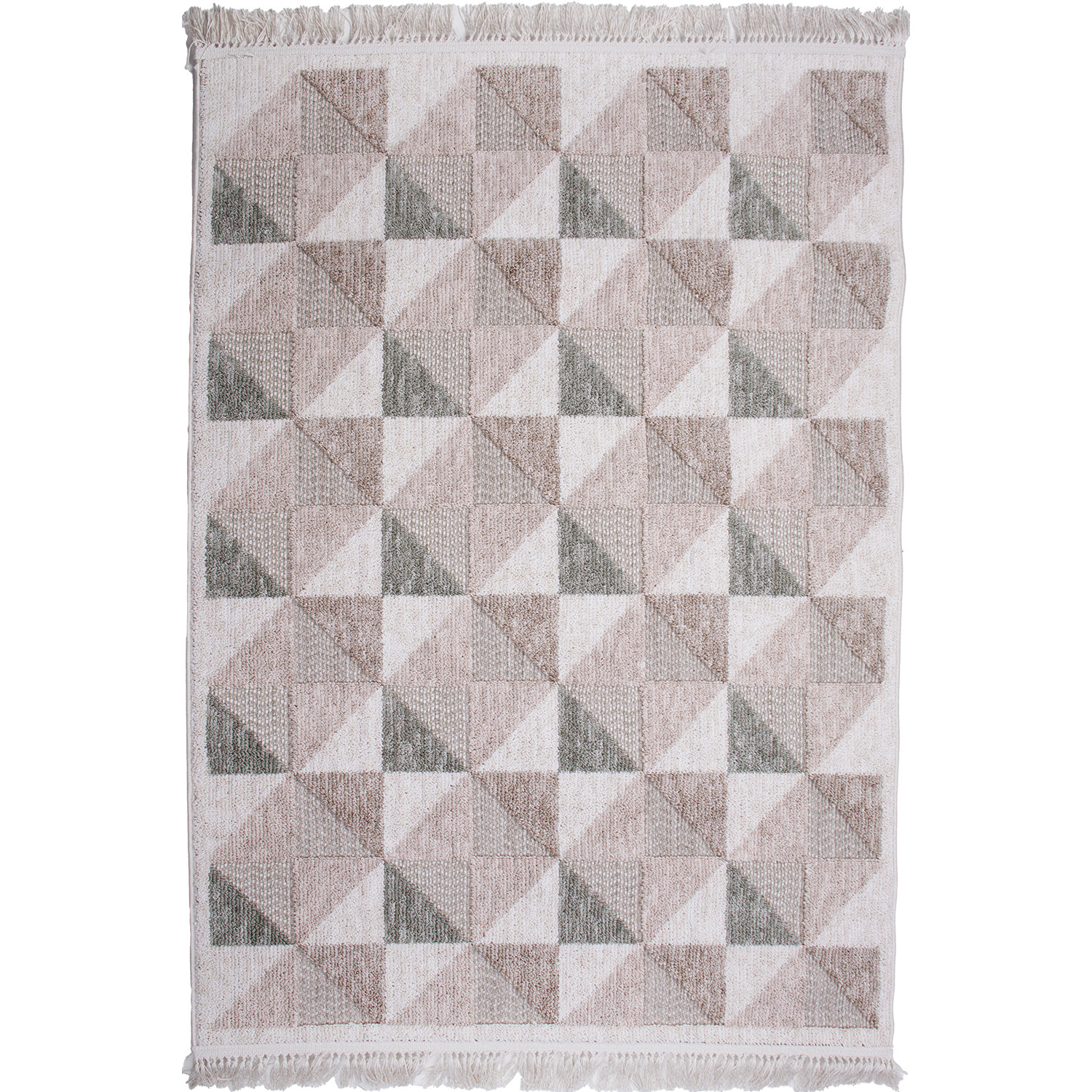 Koberec BENITA 654 zelená-krémová - 120x170 cm