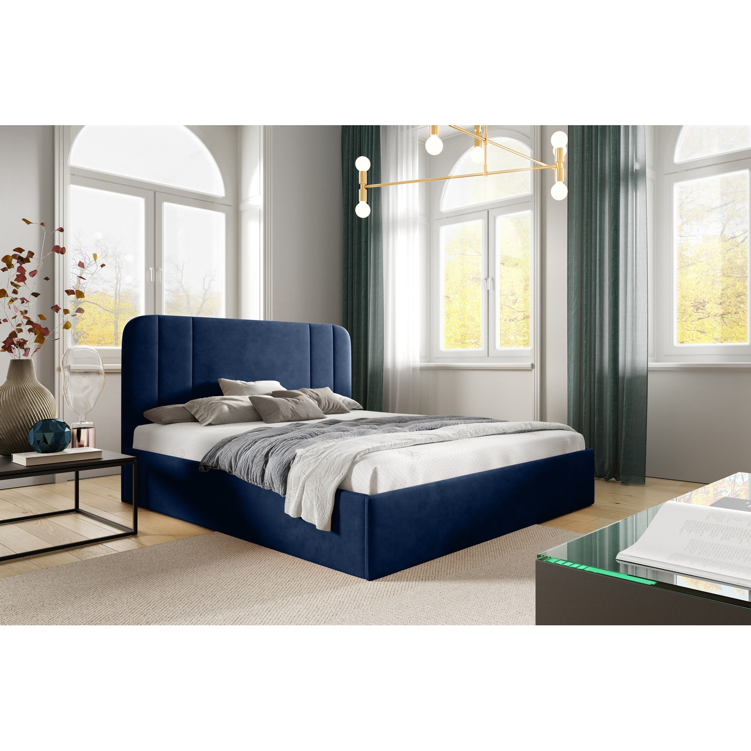 Postel DELILAH 28 STANDARD 120x200 cm Tmavě modrá