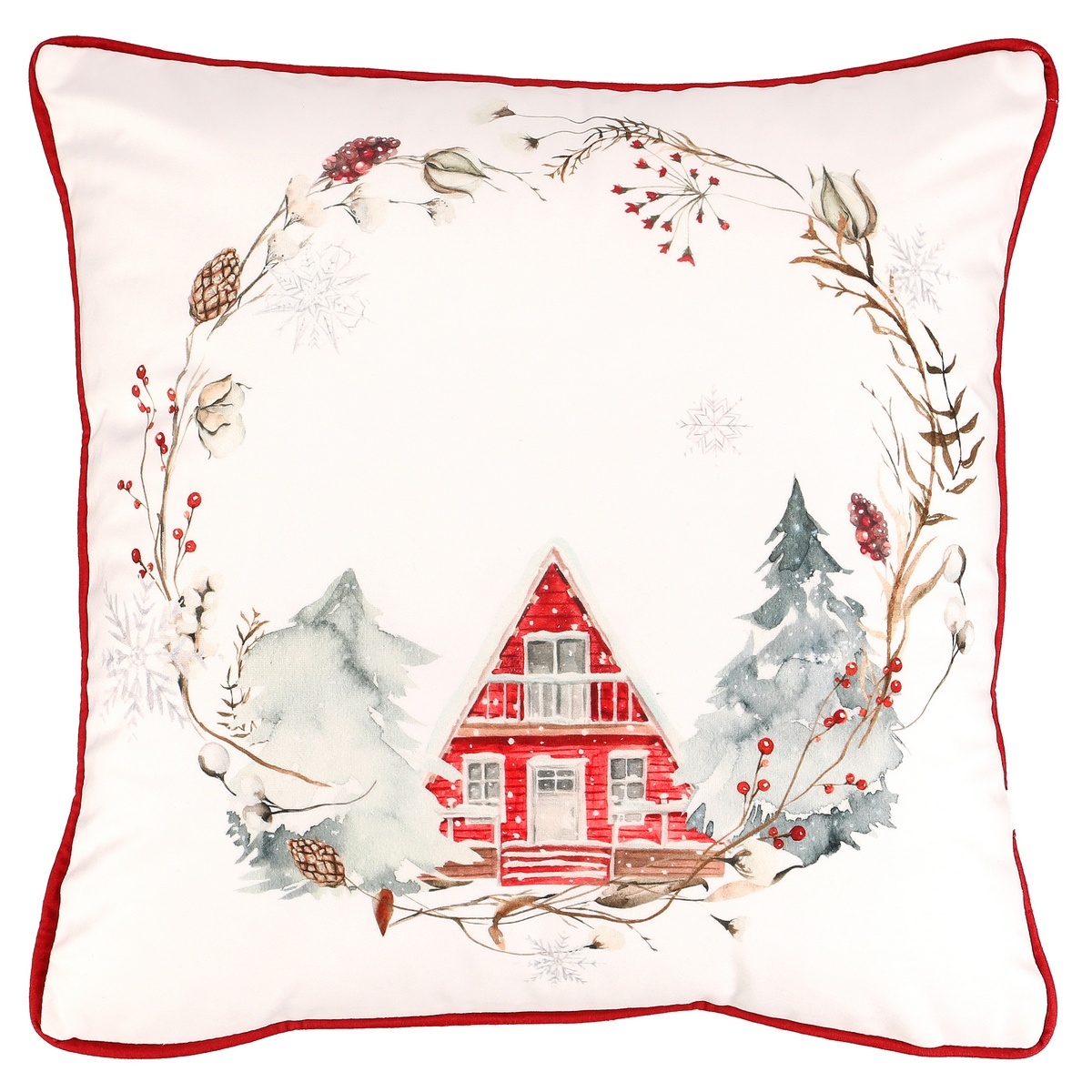Polštář Vánoční motiv sametová