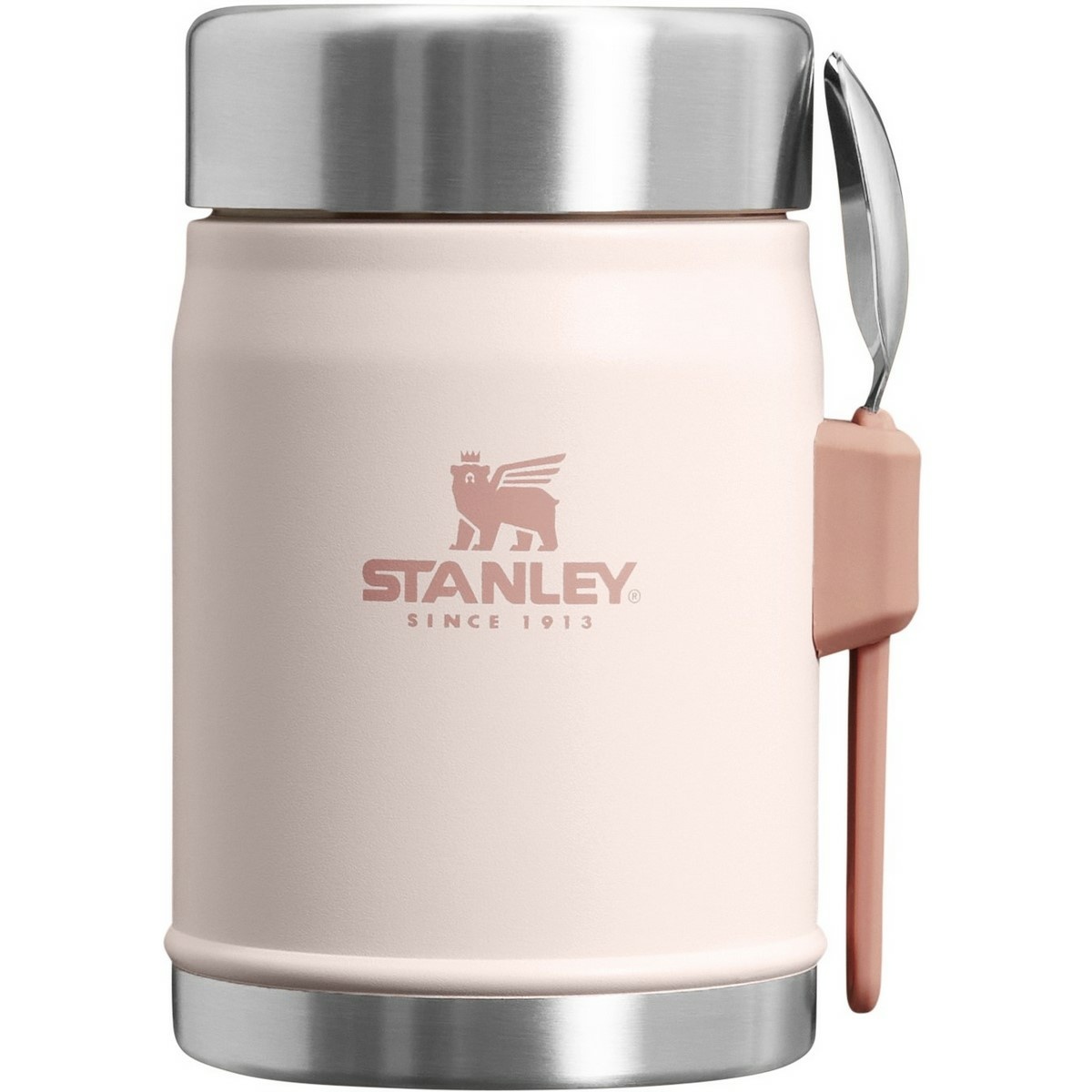 STANLEY termoska jídelní 400 ml se lžící/vidličkou Rose Quartz