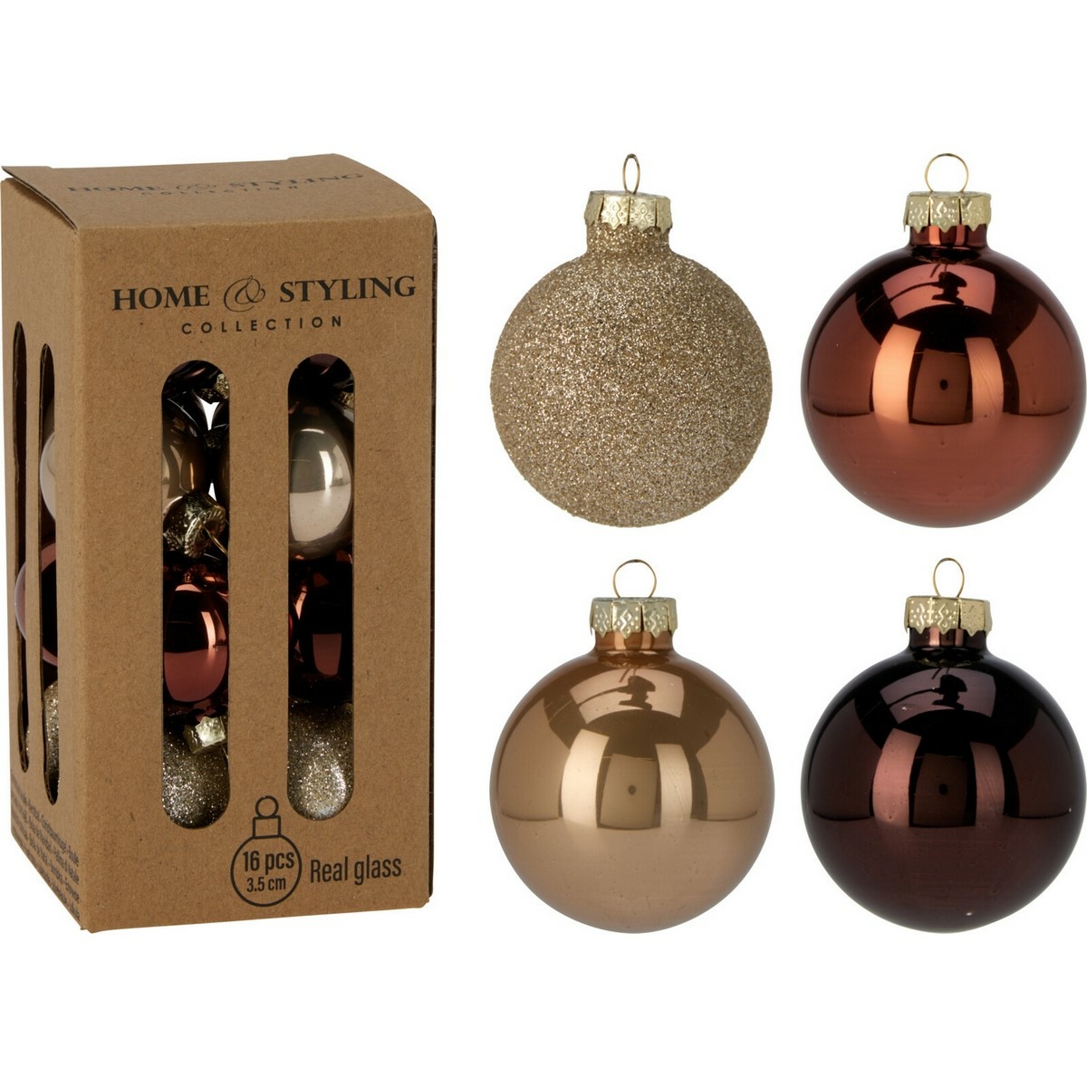 Sada 16 ks vánočních ozdob Crystal Harmony