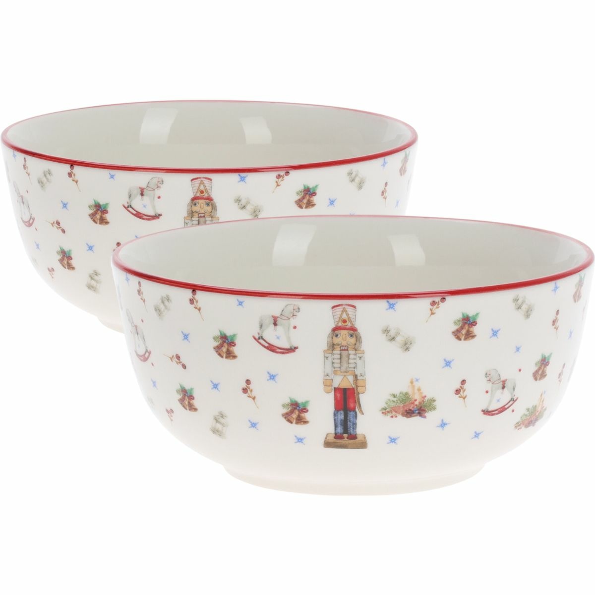 Sada 2 porcelánových misek Louskáček 500 ml