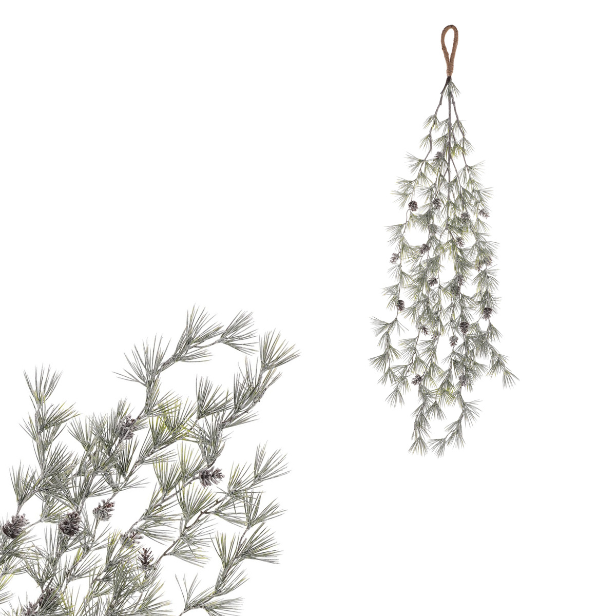 Umělá převislá větev Modřínu se šiškami