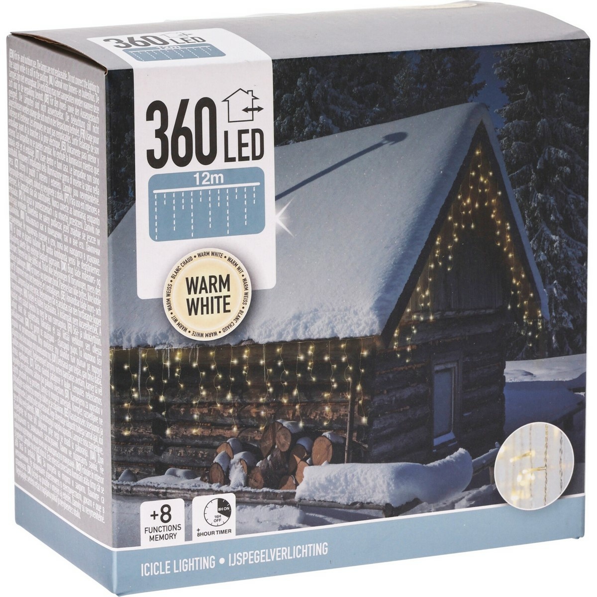 Venkovní řetěz Rampouchy 12 m