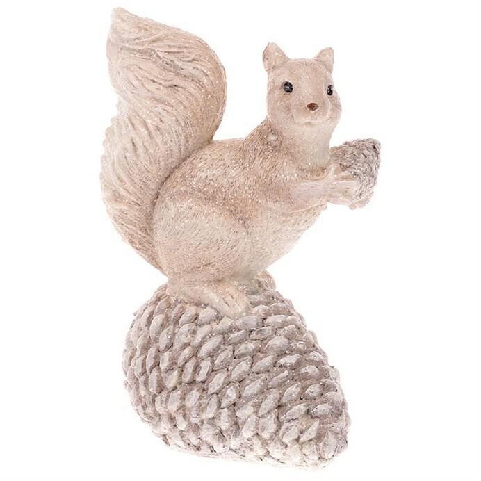 Zimní dekorace Veverka se šiškou