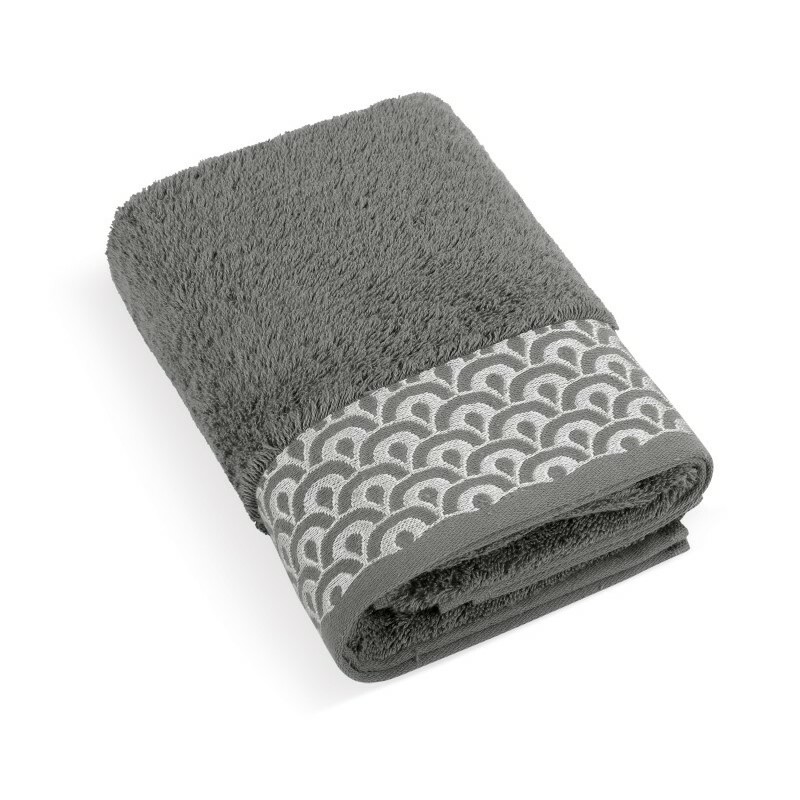 Bellatex Froté ručník Krajka tmavě šedá