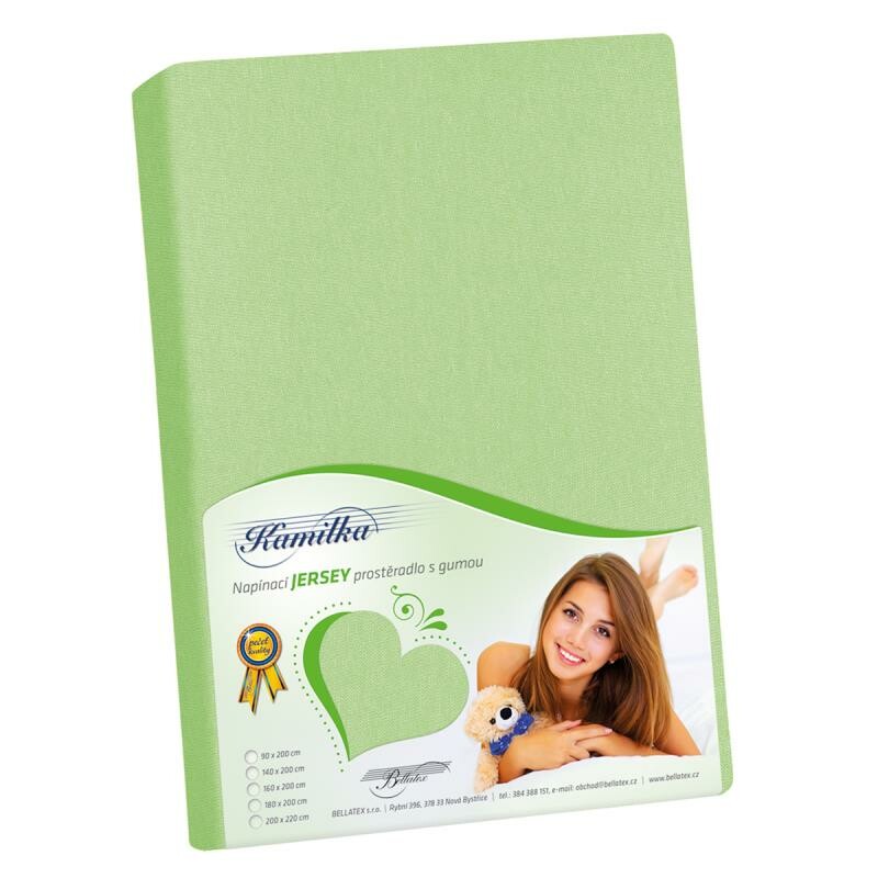 Bellatex Jersey prostěradlo jarní zeleň