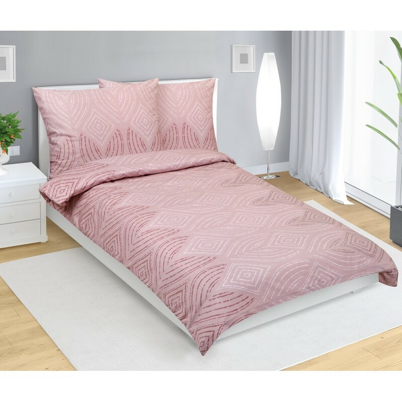 Bellatex Saténové povlečení Ornament starorůžová