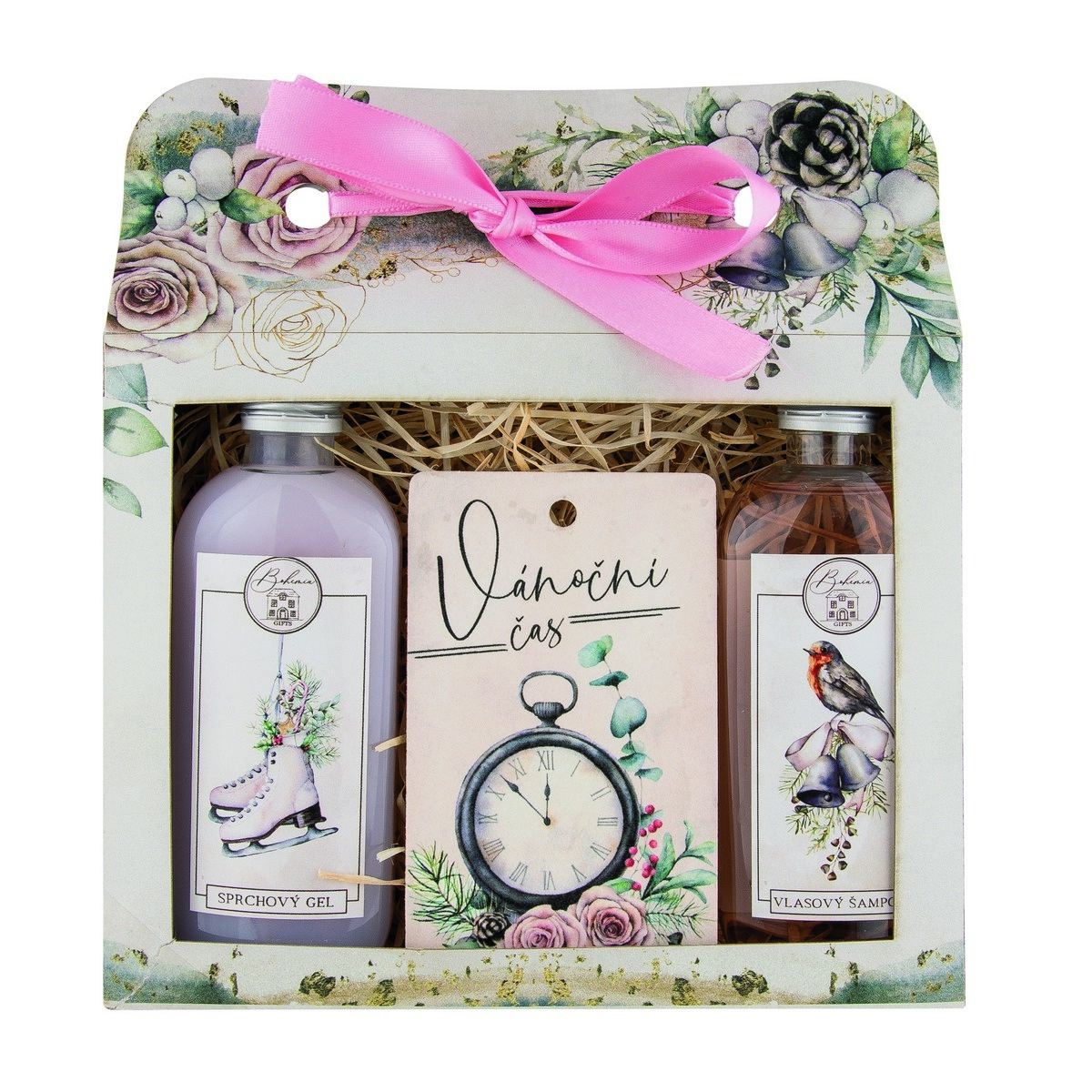 Bohemia Gifts Vánoční kosmetická sada Šípek a růže