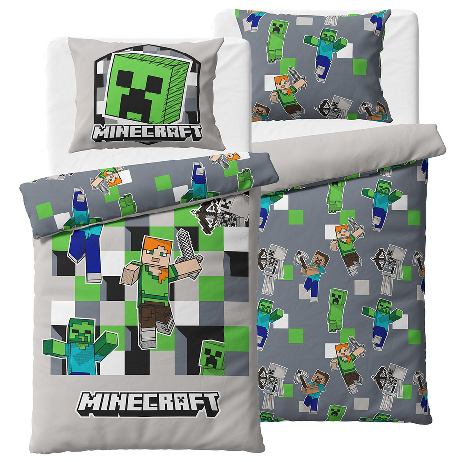 Dětské povlečení Minecraft Objev svůj Svět