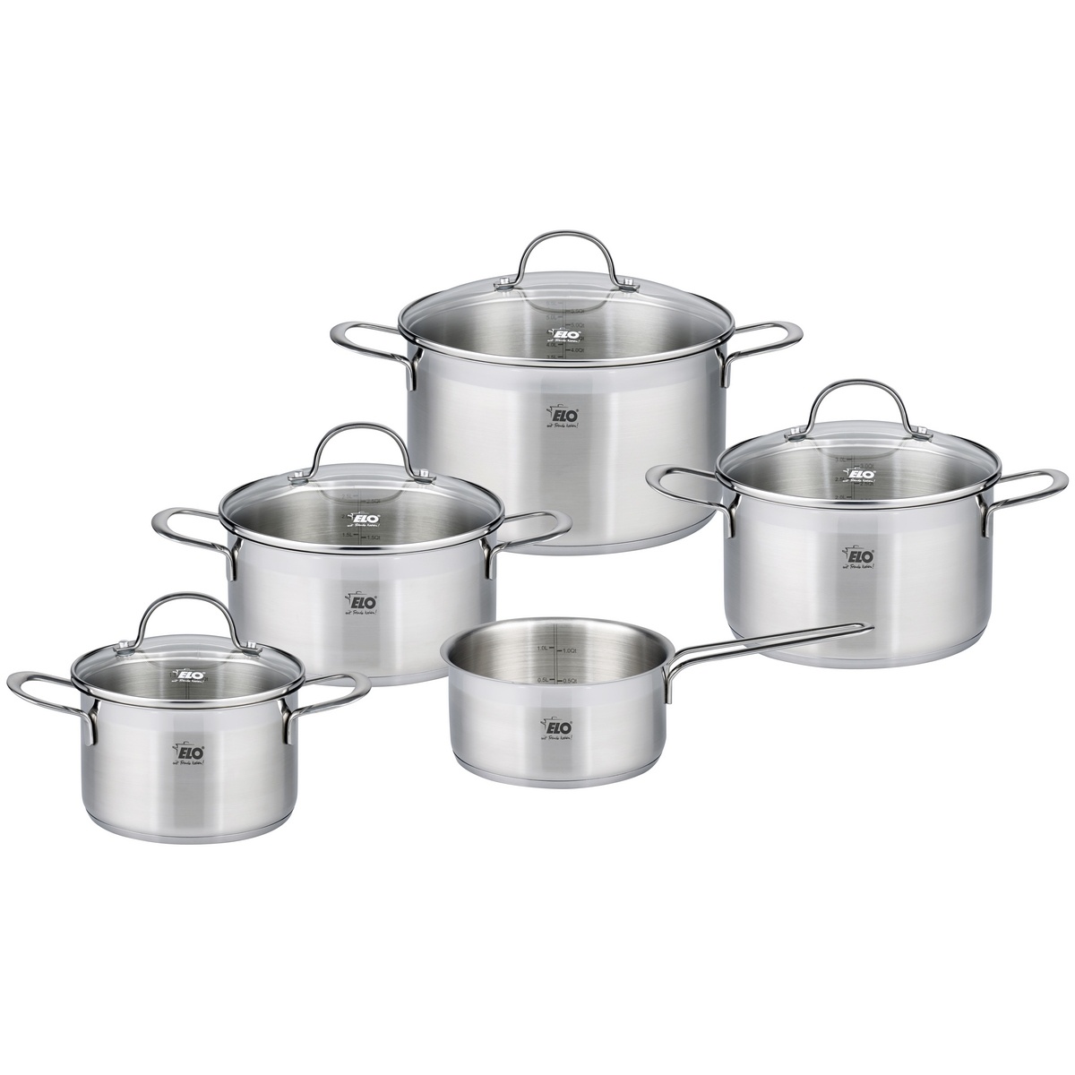 Elo 42505 5dílná sada nerezových hrnců Top Collection