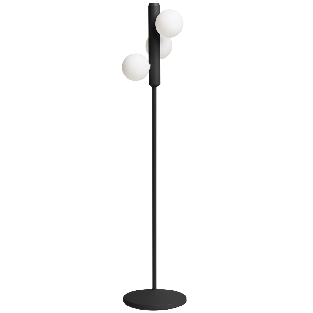 FEST Amsterdam Černá kovová stojací lampa Kaktee 137 cm