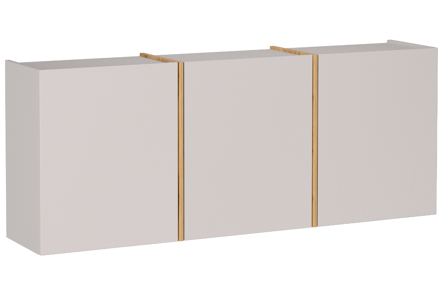 Germania Krémově bílá závěsná skříňka Libbiano Plus 138 x 55 cm s dubovým dekorem