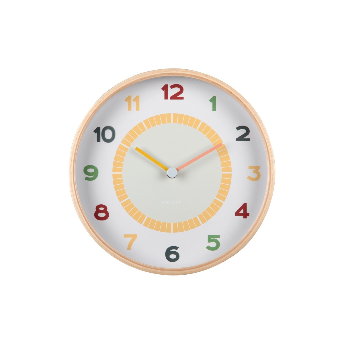 Karlsson 5962MC designové nástěnné hodiny žlutá
