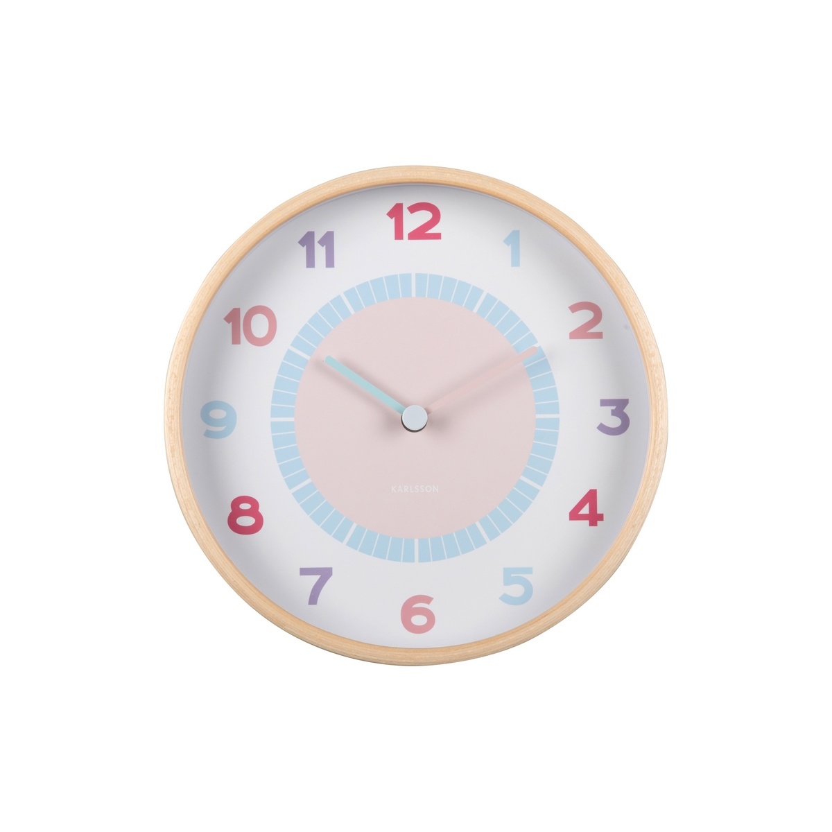 Karlsson 5963MC designové nástěnné hodiny světle modrá