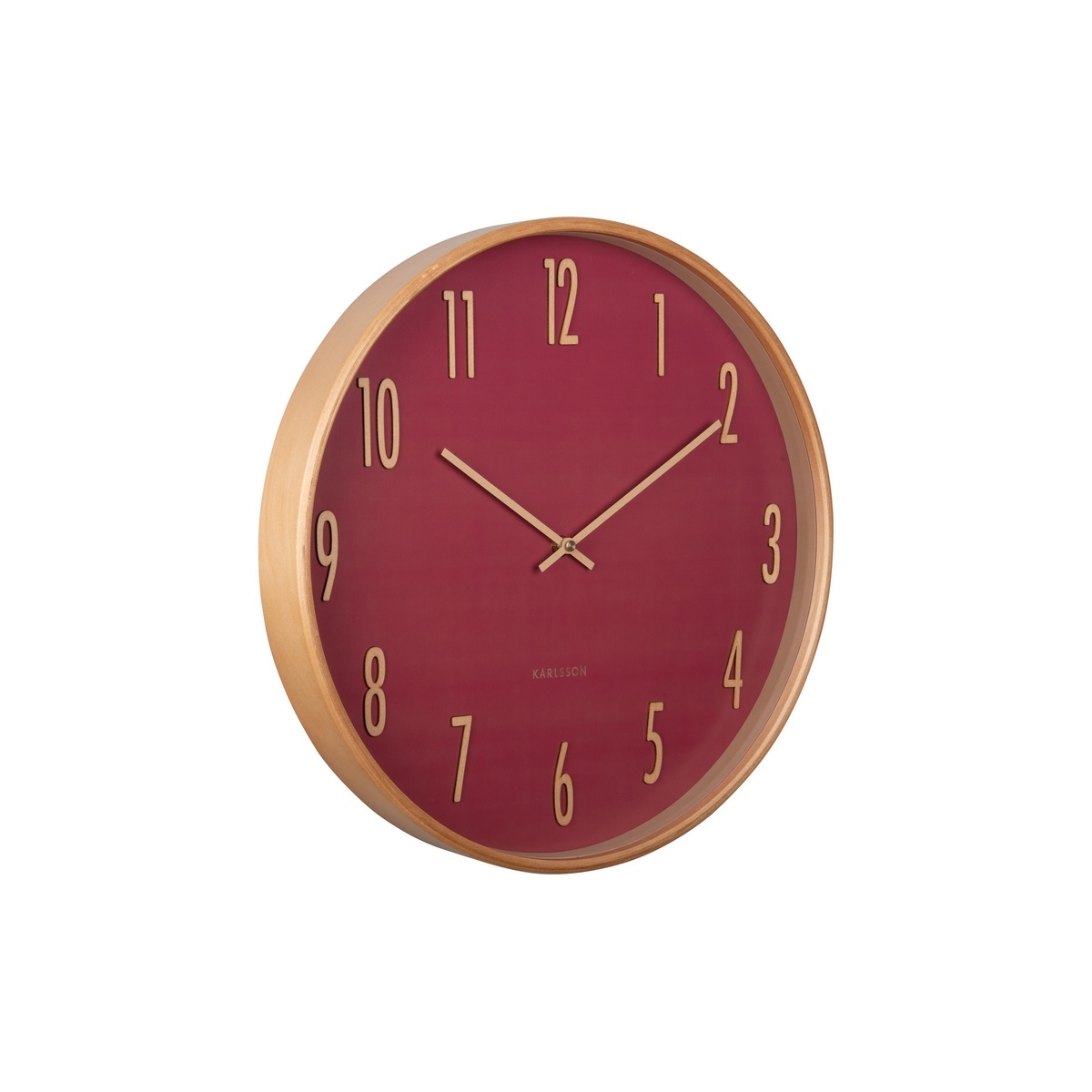 Karlsson 5996RD designové nástěnné hodiny červená
