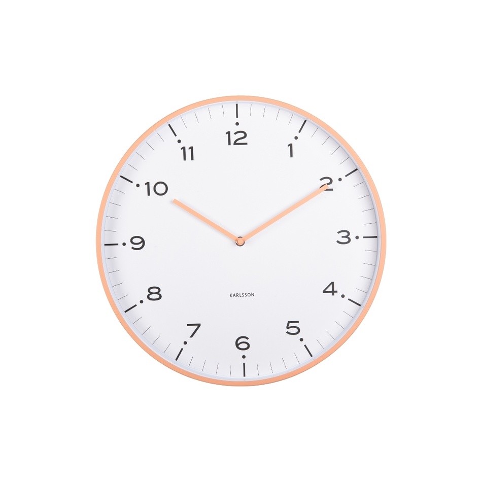 Karlsson 6011OR designové nástěnné hodiny oranžová