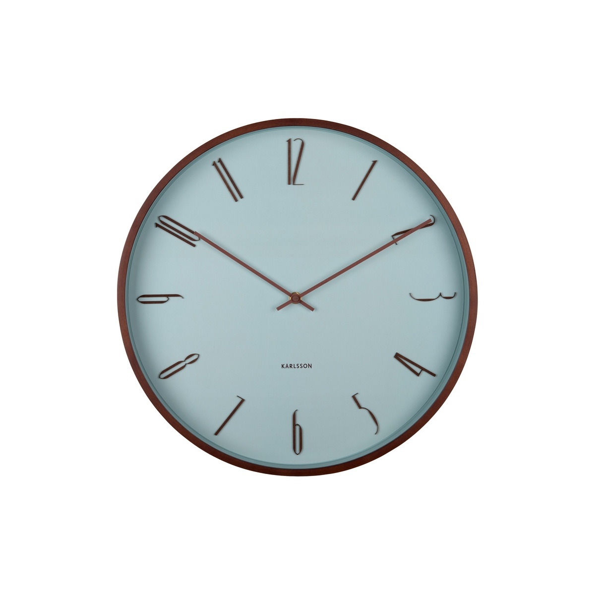 Karlsson 6014BL designové nástěnné hodiny modrá