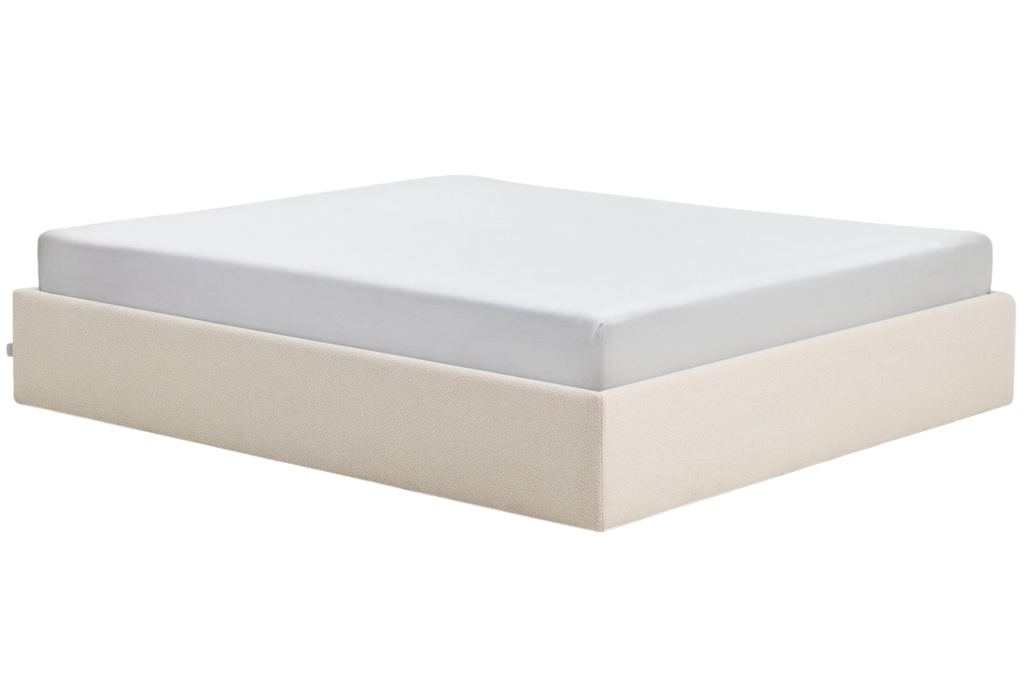 Kave Home Béžová dvoulůžková postel Nelzi 180 x 200 cm s úložným prostorem