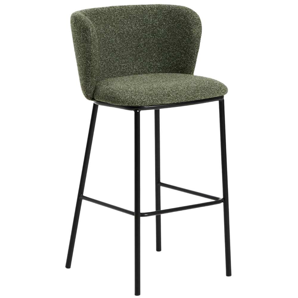 Kave Home Zelená barová židle Ciselia 75 cm