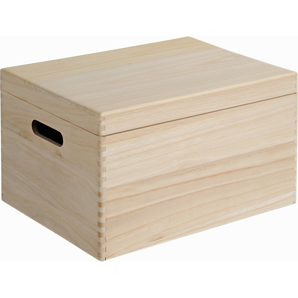 Kesper 69601 Úložný box s výklopným víkem borovice 39 x 29 x 23 cm