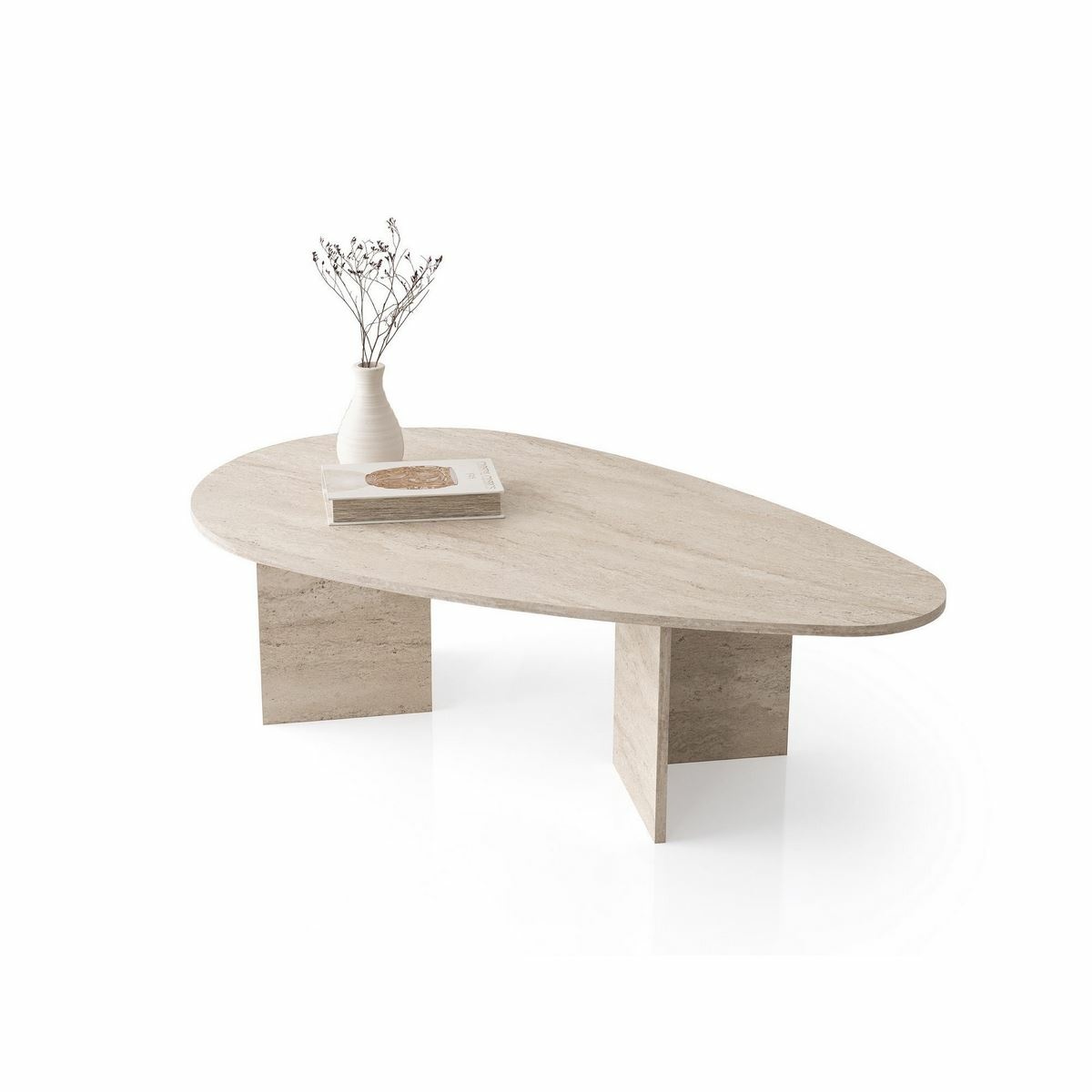 Konferenční stolek Flap Travertine