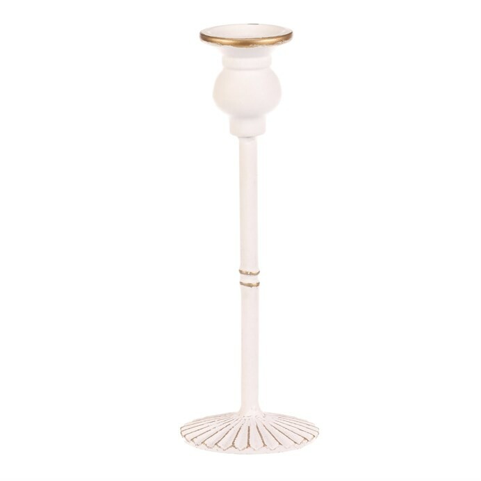 Kovový svícen na kónickou svíčku 24 cm