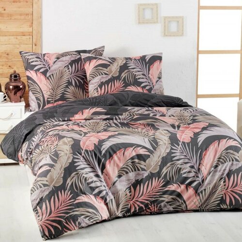 Kvalitex Bavlněné povlečení Delux Palma šedá