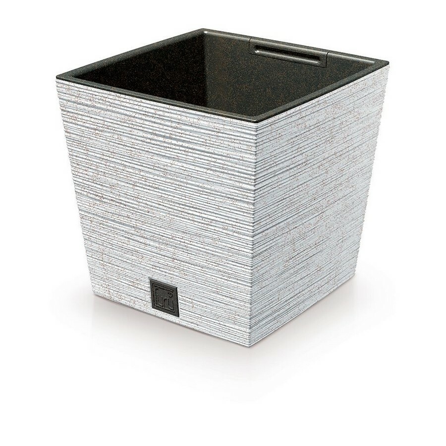 Květináč FURU SQUARE LOW ECO WOOD s vkladem 24 cm