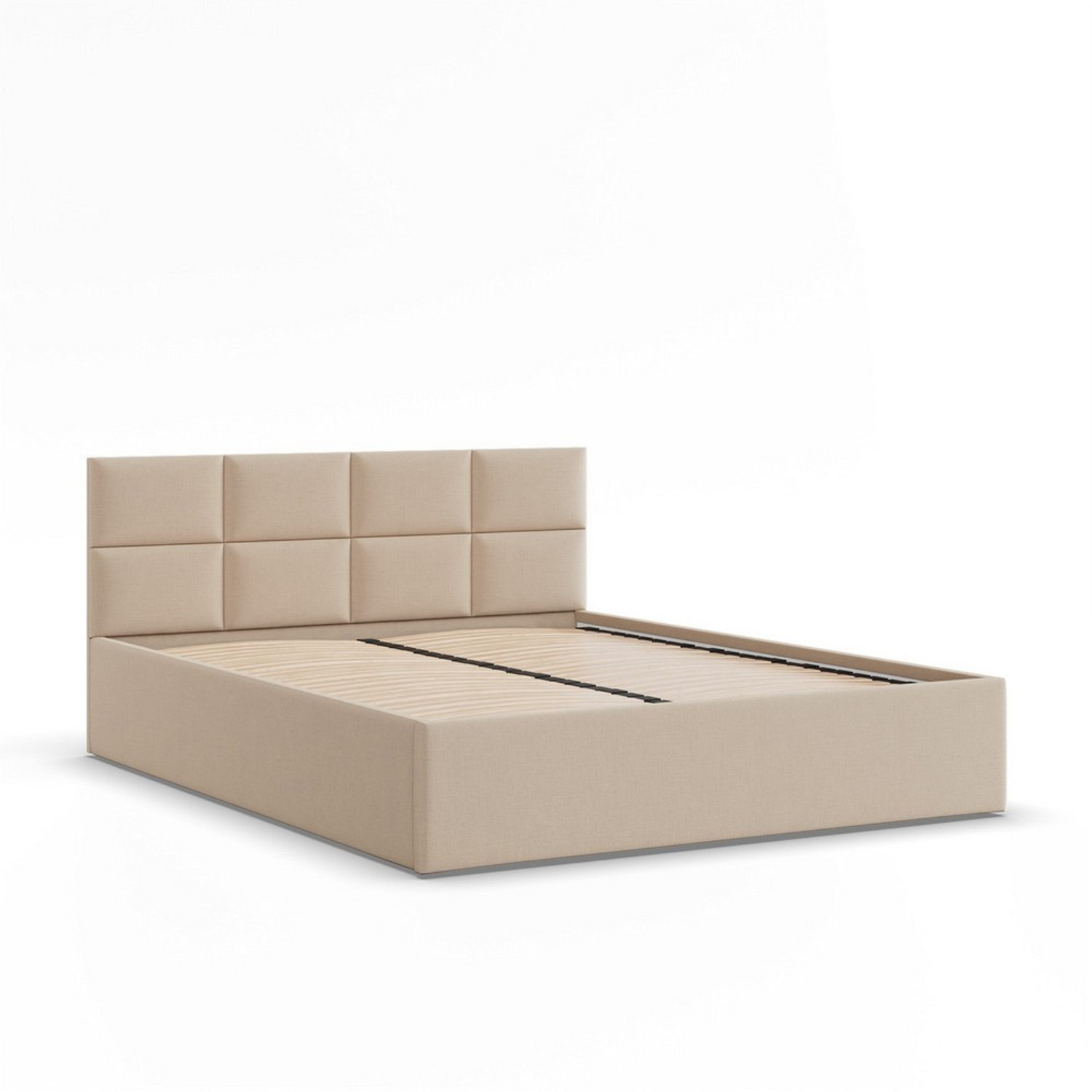 Čalouněná postel BORGO 160x200 cm s roštem Krémová