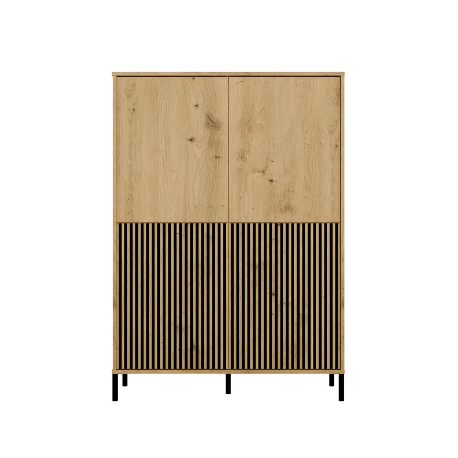 Policový regál KAMARO 4DK SLIM/hladký - dub artisan