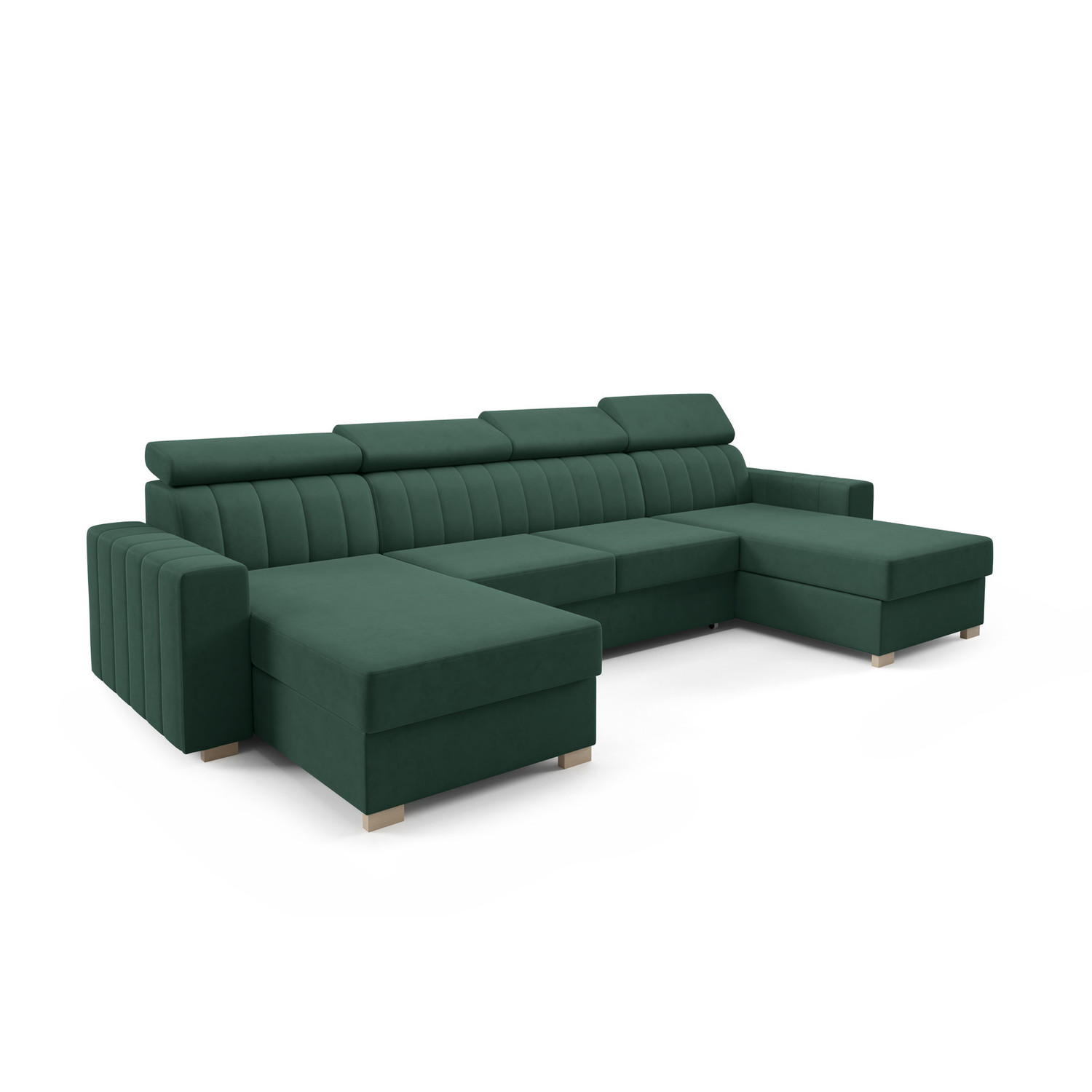 Rozkládací sedací souprava LAOS U Zelená I