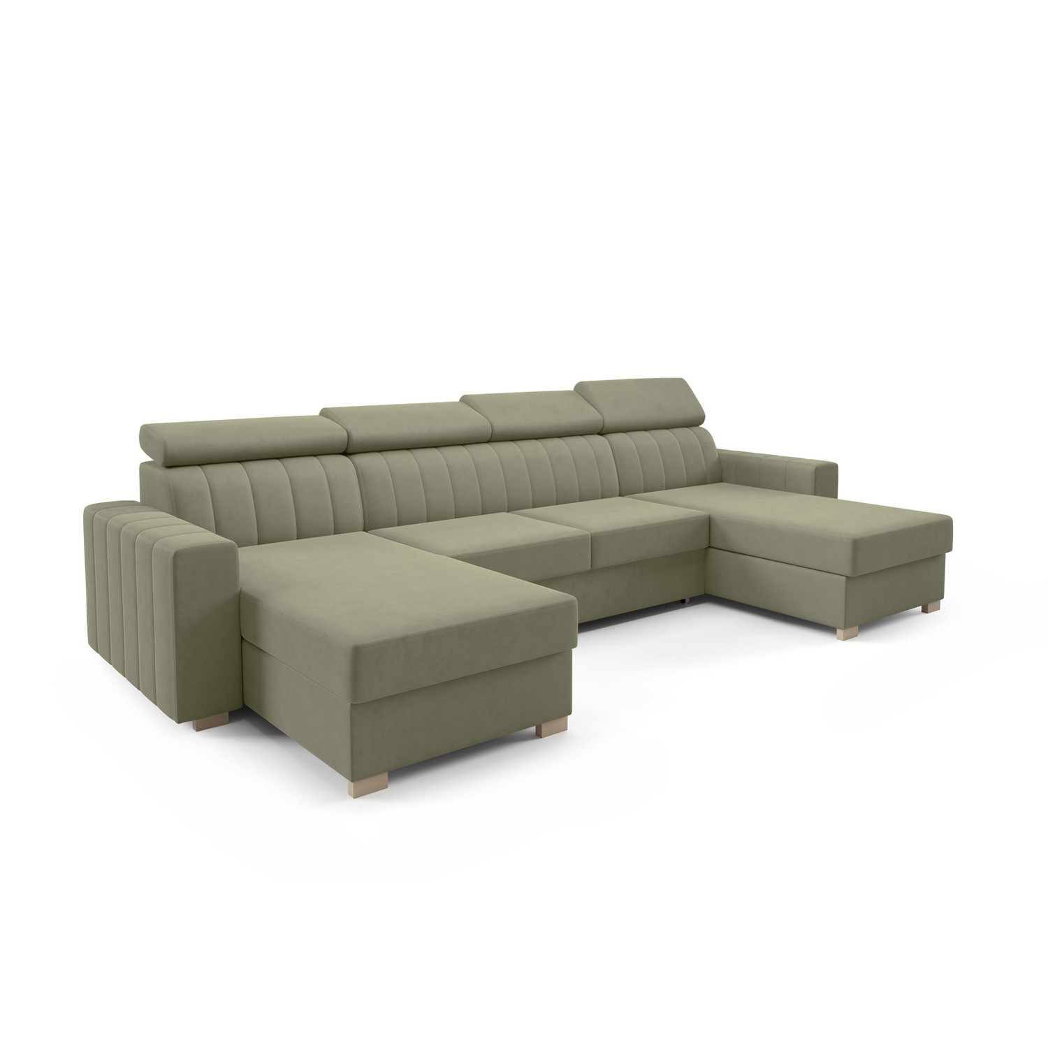 Rozkládací sedací souprava LAOS U Zelená