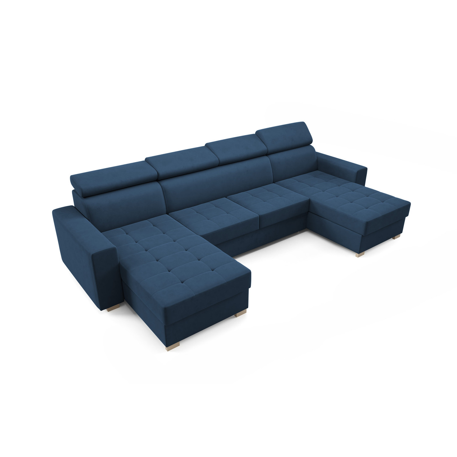 Rozkládací sedací souprava MONSUN U Modrá