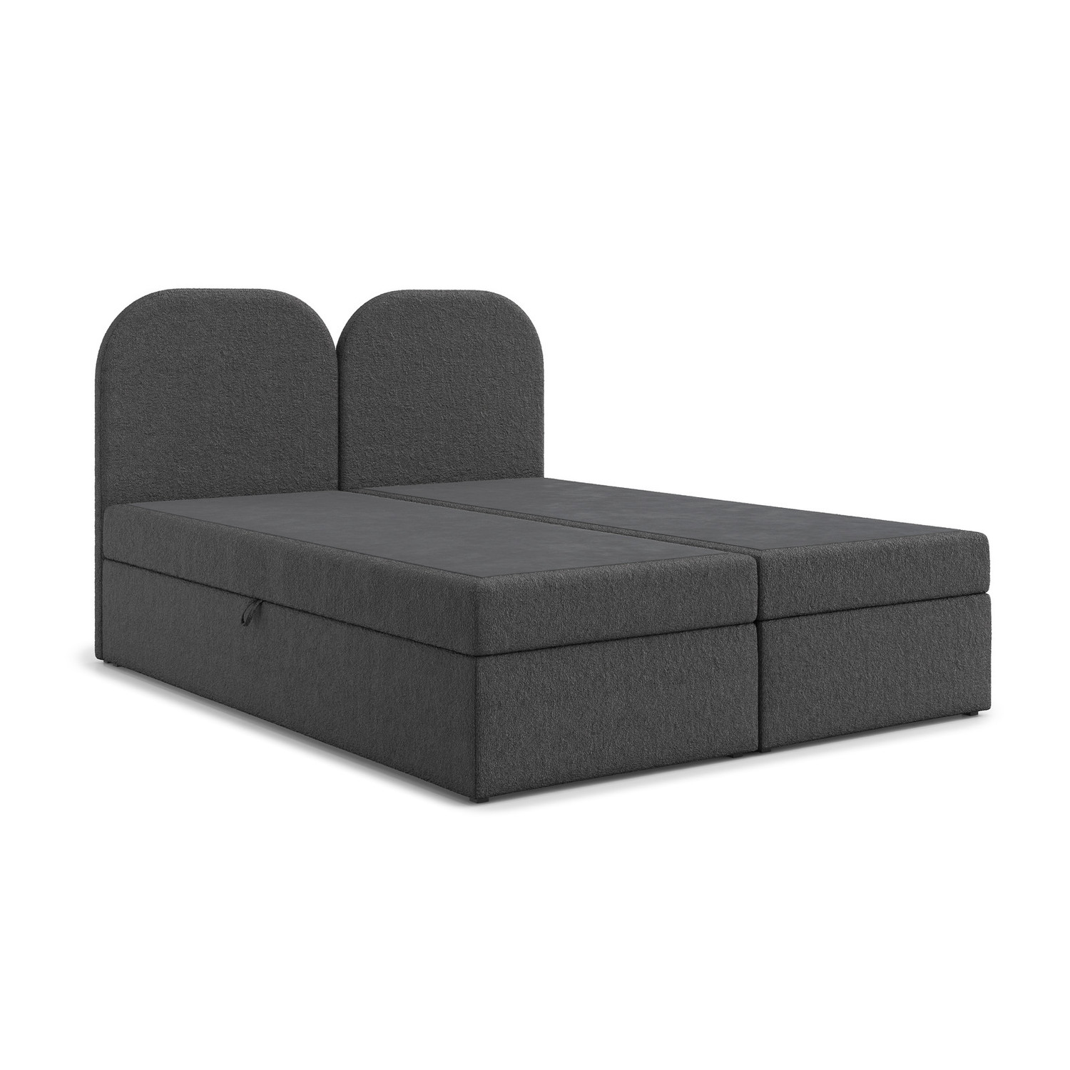 Čalouněná postel COMO s úložným prostorem 160x200 cm Šedá