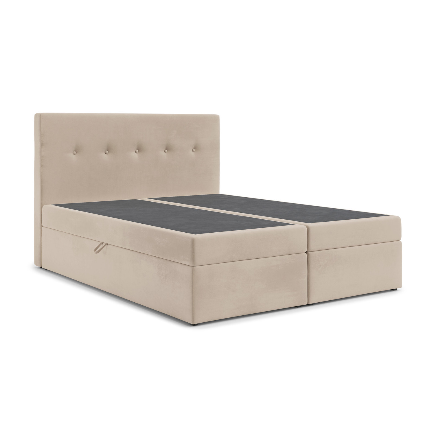 Čalouněná postel LUCCA s úložným prostorem 180x200 cm Béžová