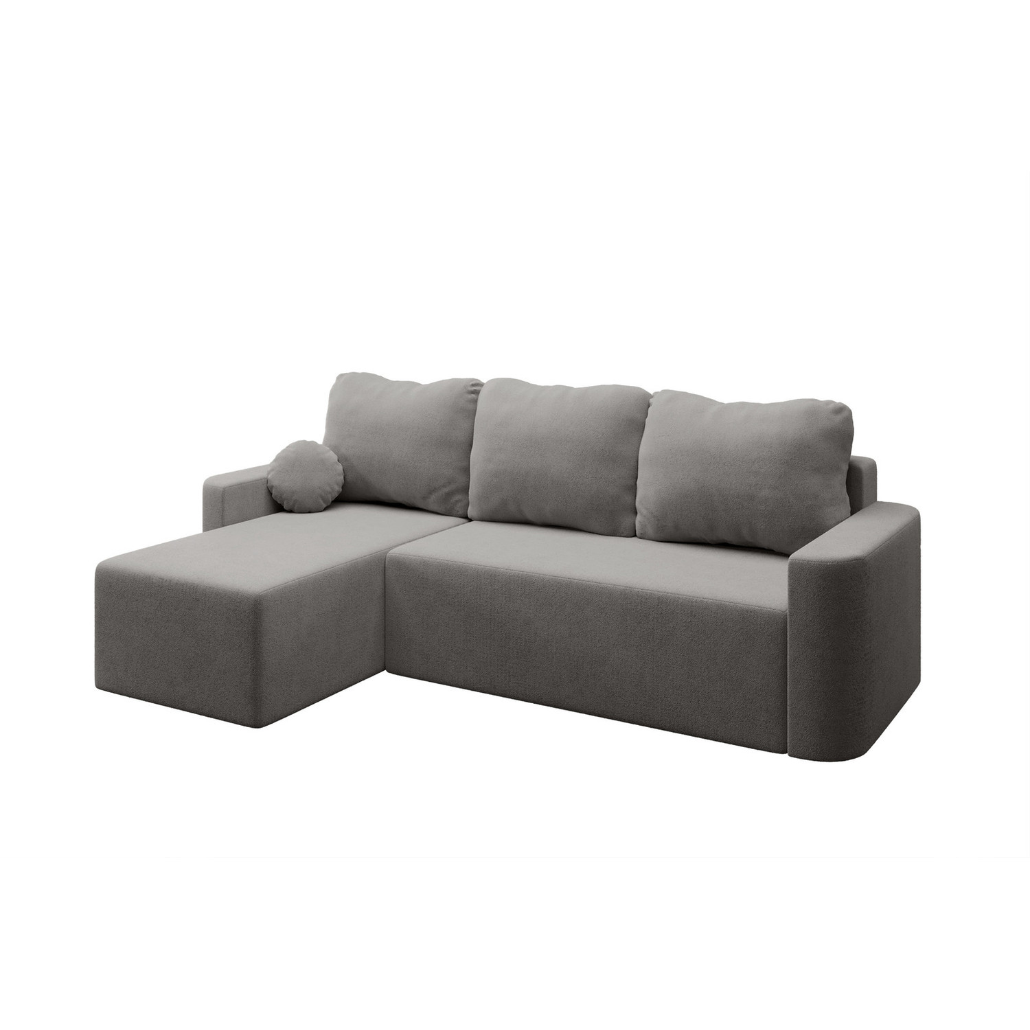 Rozkládací rohová sedací souprava ENZO Levá Šedá I