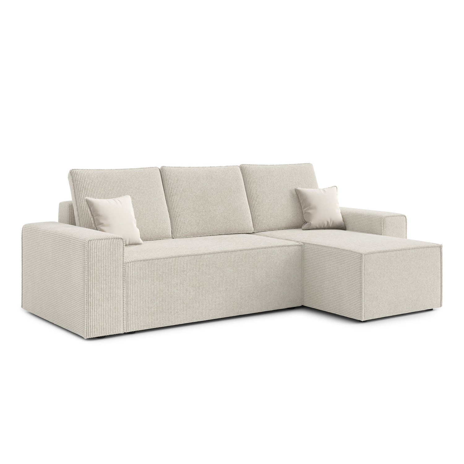 Rozkládací rohová sedací souprava PONTE Pravá Béžová I