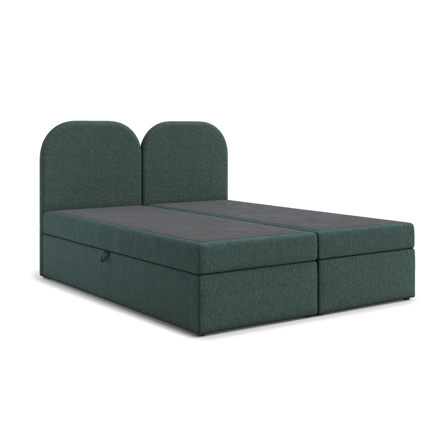 Čalouněná postel COMO s úložným prostorem 180x200 cm Zelená
