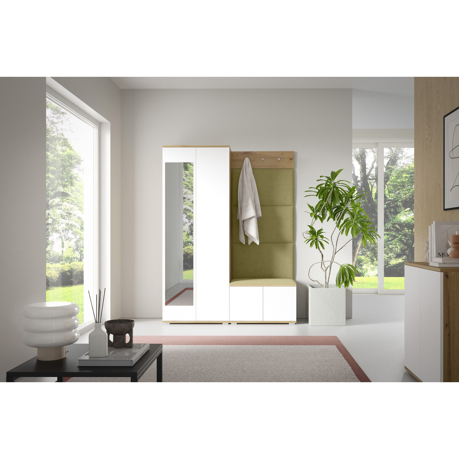 Předsíňová stěna SEVILLA I Zelená I