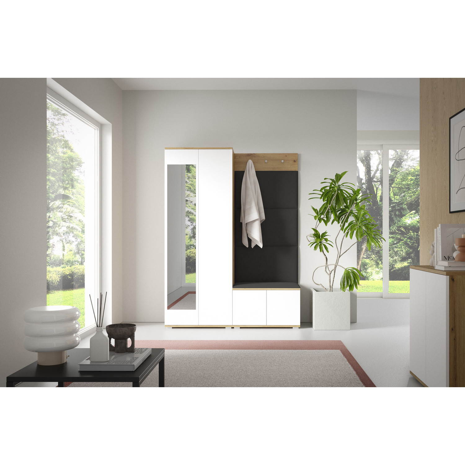 Předsíňová stěna SEVILLA I Černá