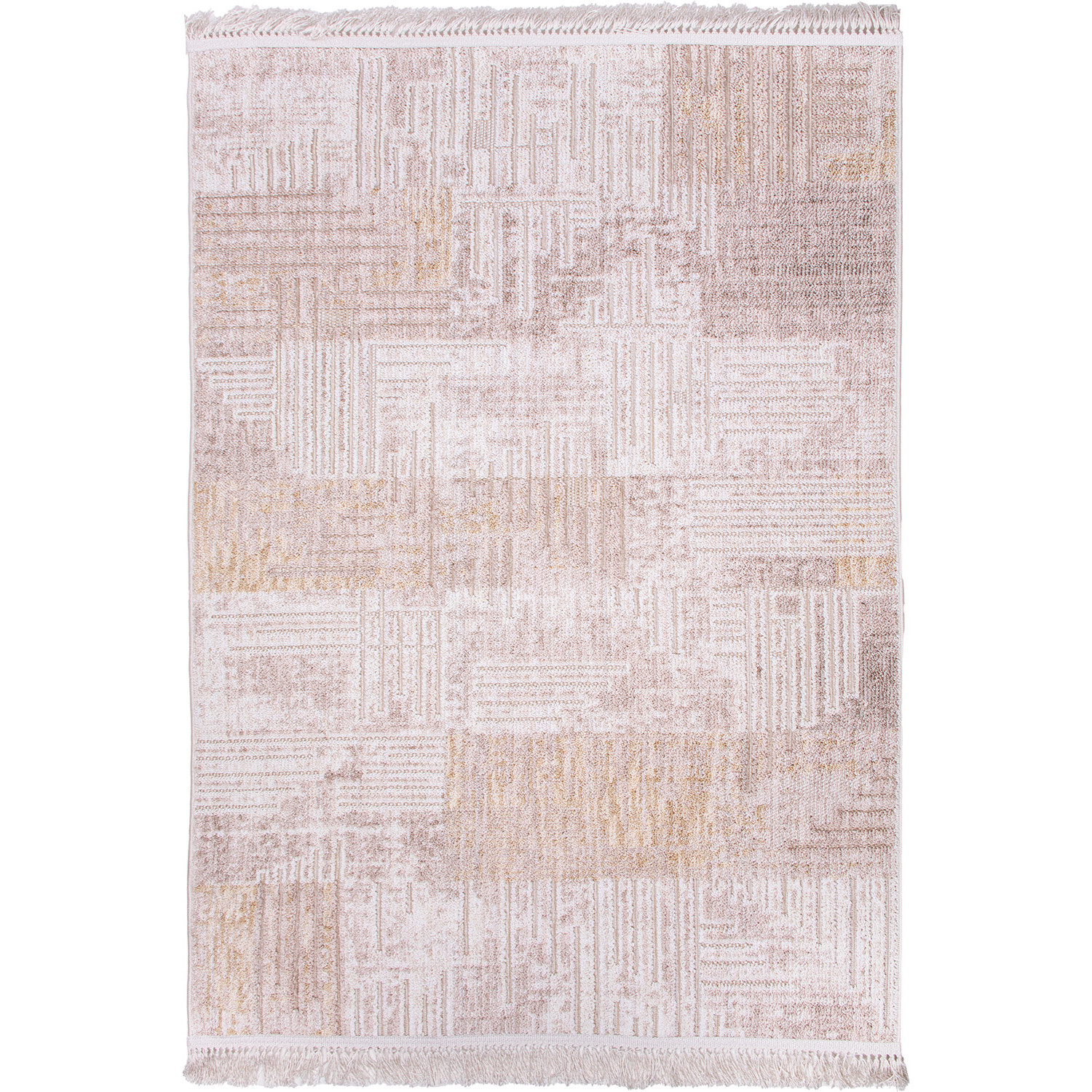 Koberec BENITA 512 žlutá-krémová - 133x190 cm