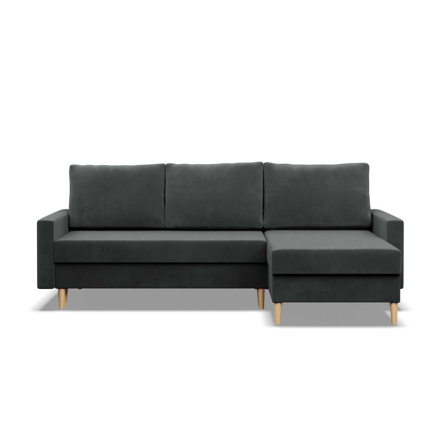 Rohová rozkládací sedací souprava ETNA Pravá Šedá