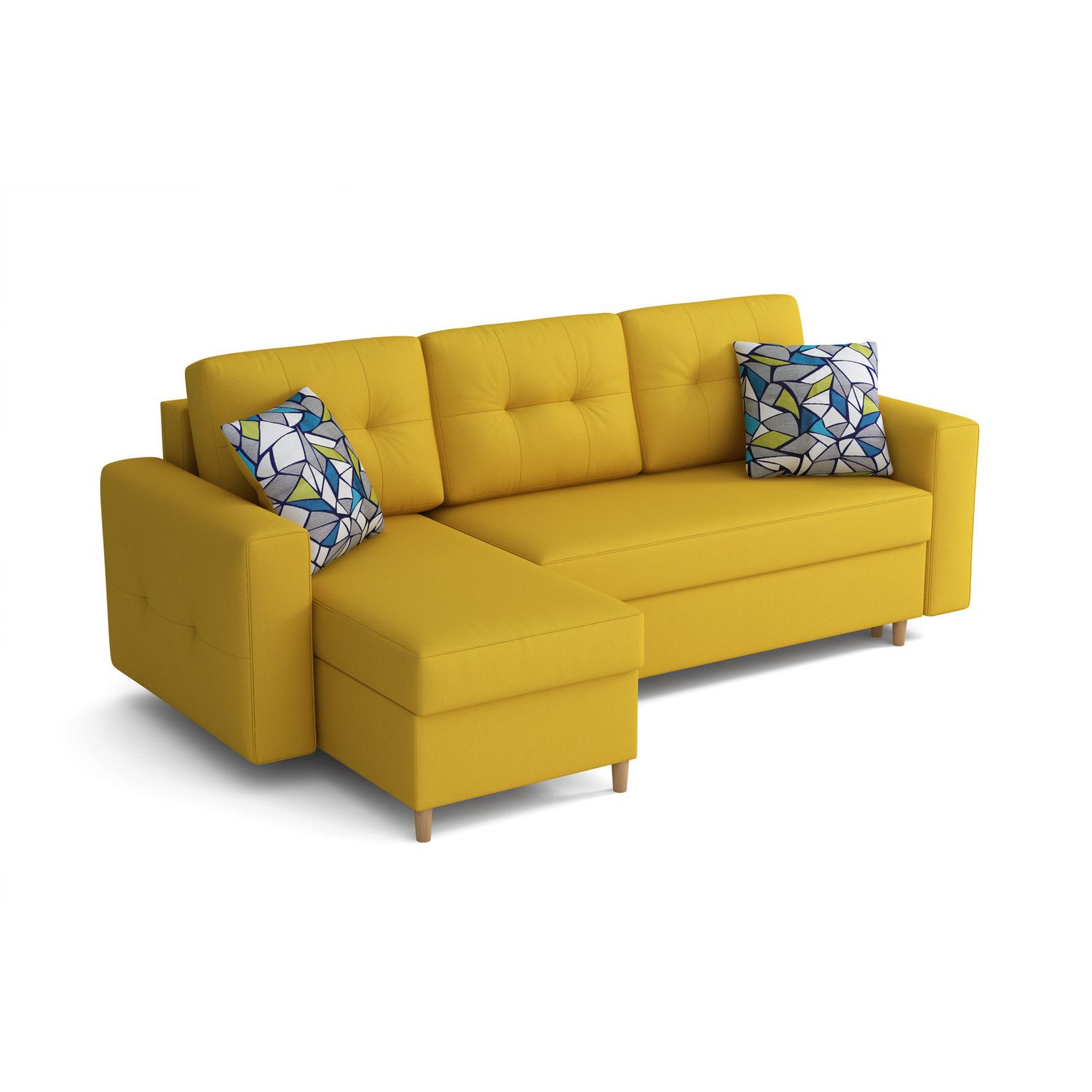 Rohová rozkládací sedací souprava SCANDI Levá