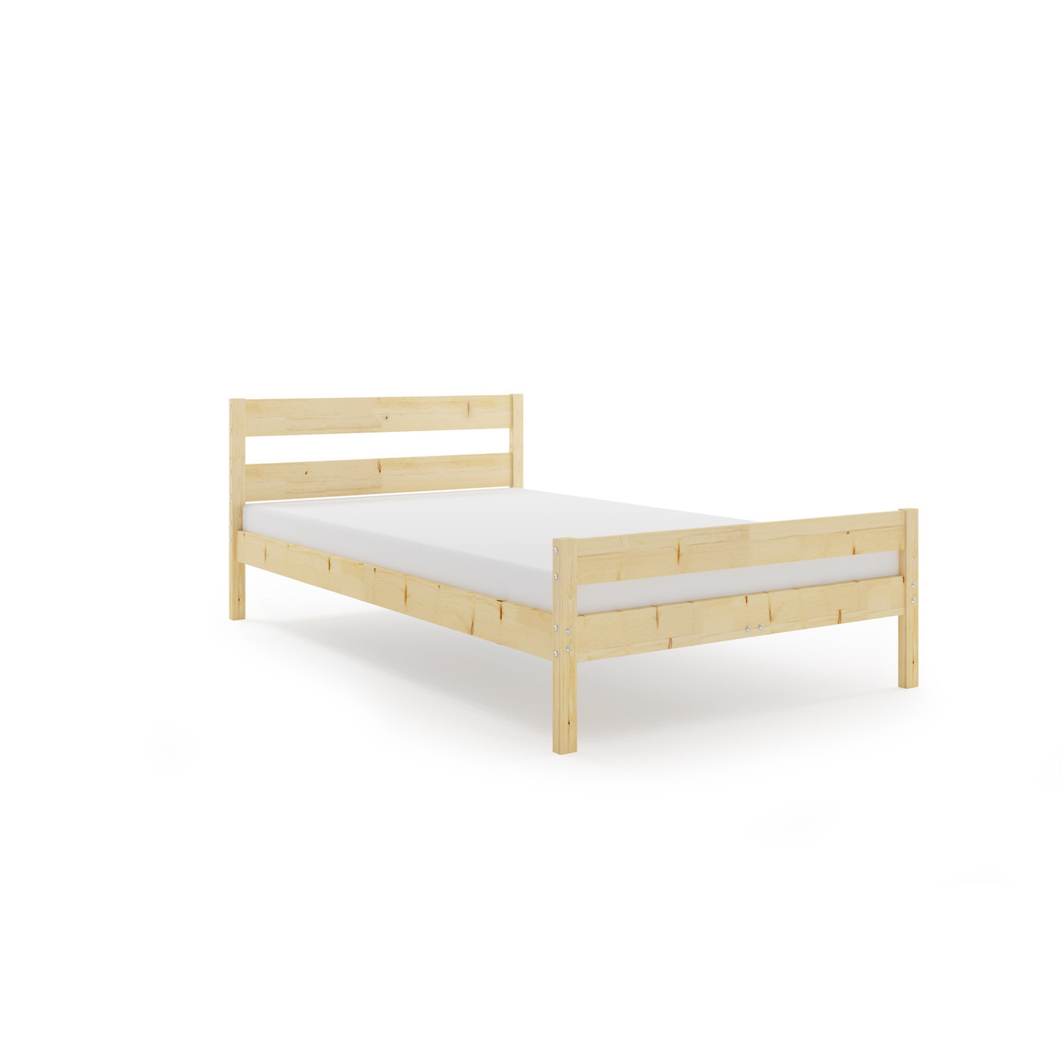 Dřevěná postel DALLAS 140x200 cm - borovice